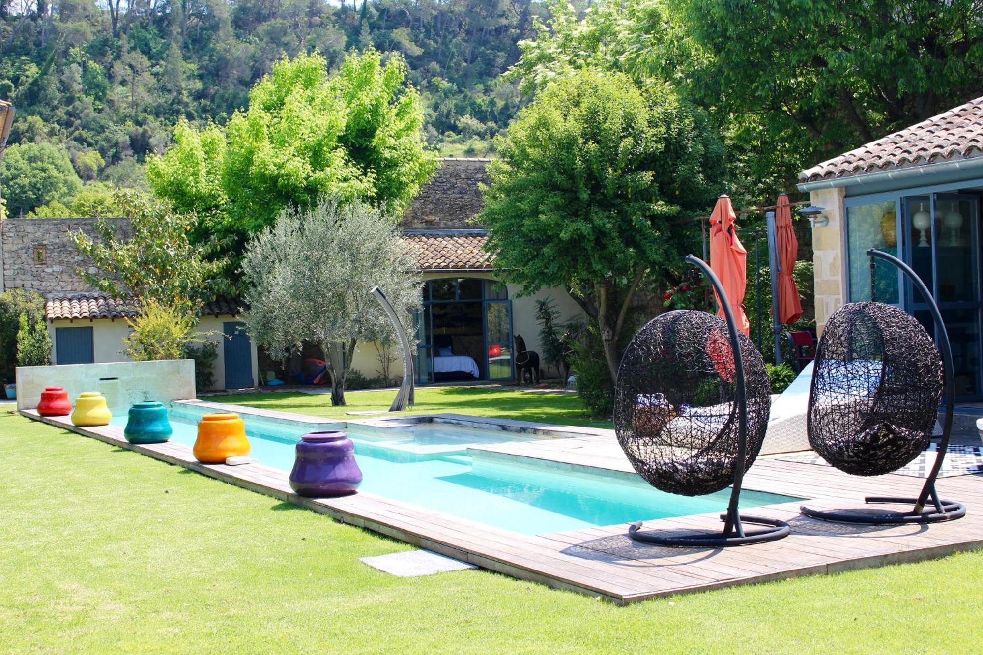 Villa Mas Bleu Sommières Exterior foto
