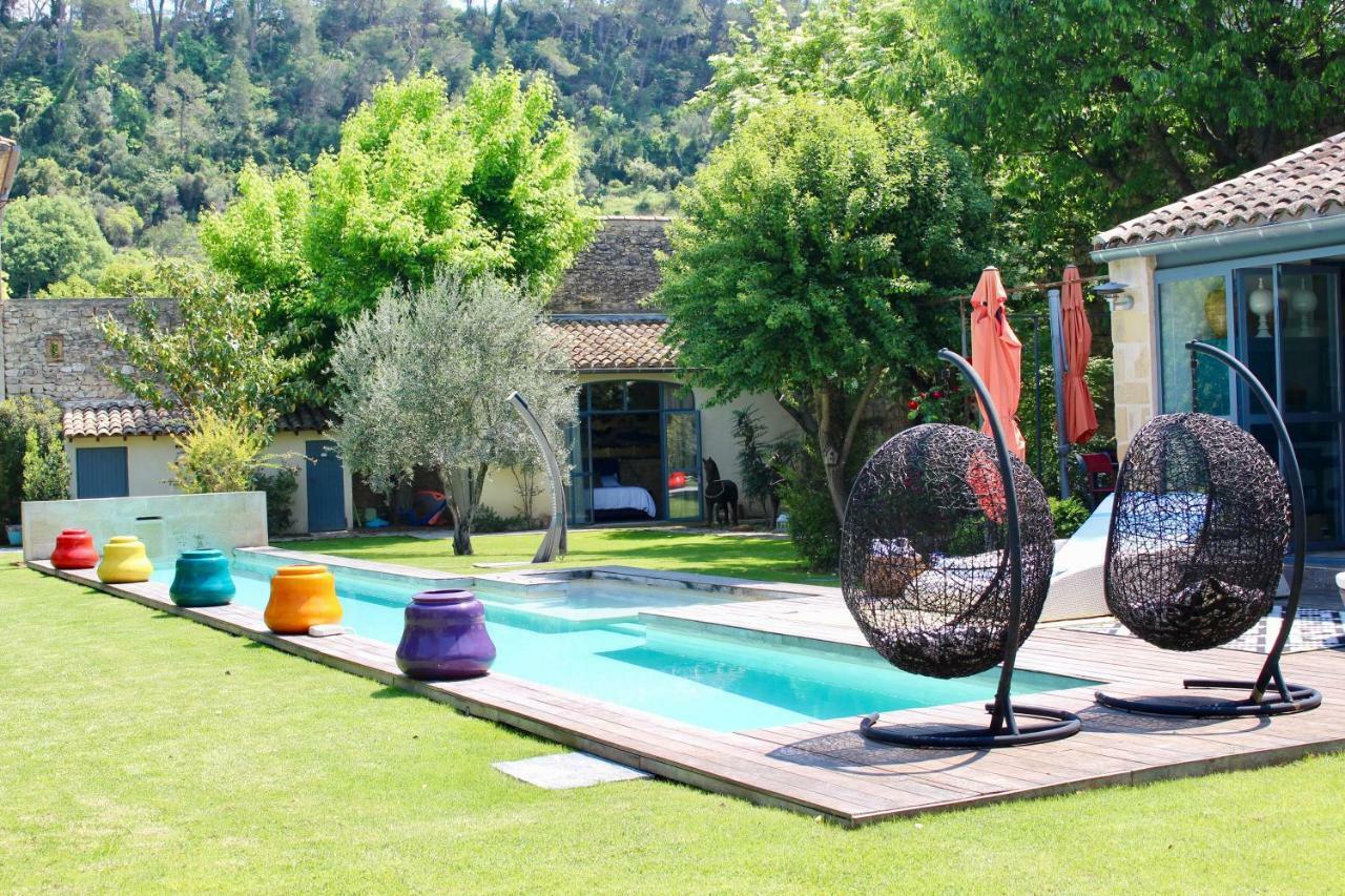 Villa Mas Bleu Sommières Exterior foto